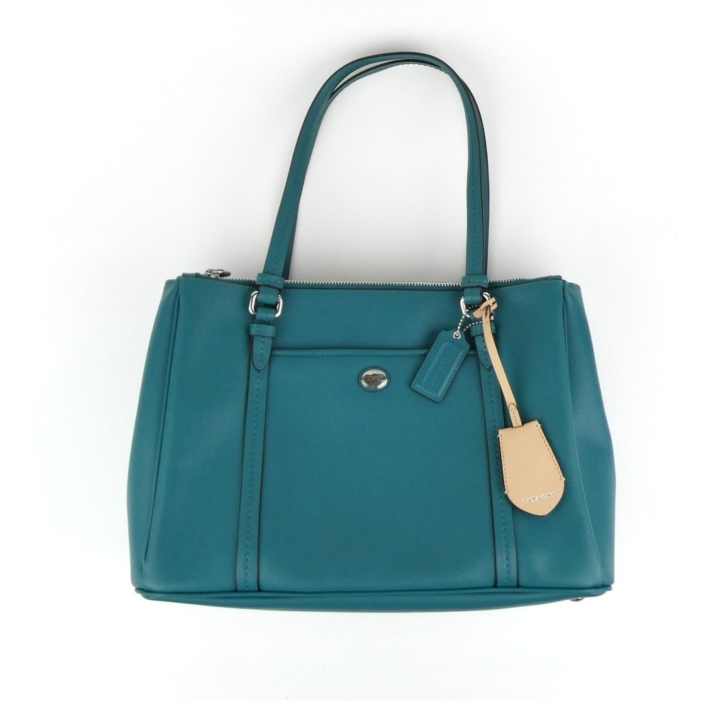Coach Green Leather Shoulder Bag F25669